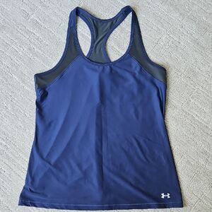 Under Armour Blue Fitted Racerback Tank Top